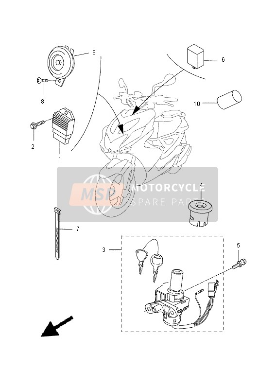 Yamaha NS50N 2013 ELEKTRISCH 1 für ein 2013 Yamaha NS50N